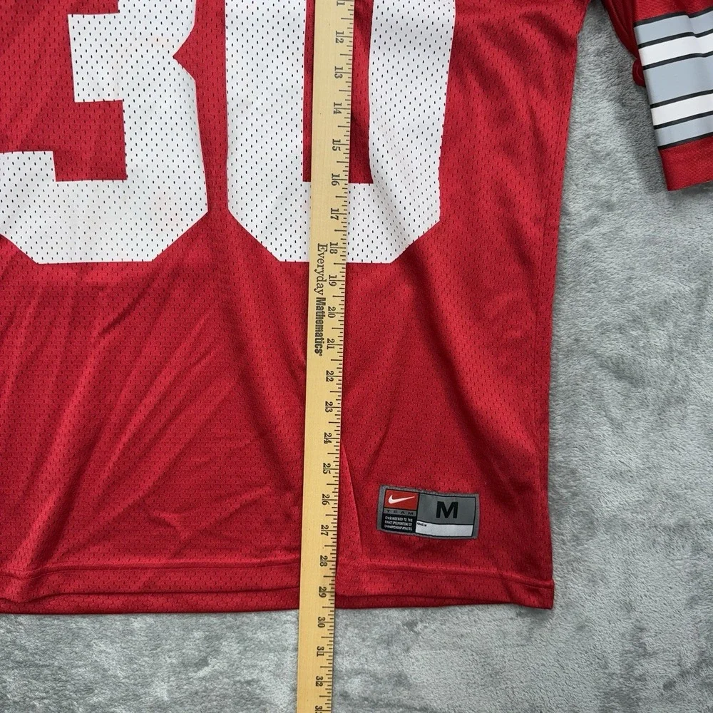 VTG Nike Ohio State Buckeyes Mesh Jersey #30 Authentic Korea-Made Swoosh Size M